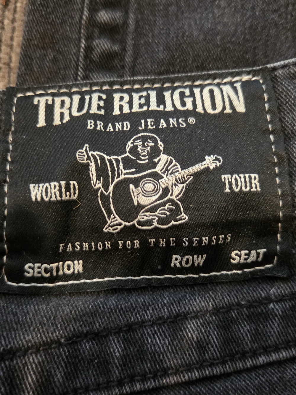 True Religion Rocco Relaxed Skinny Jeans - Black Denim